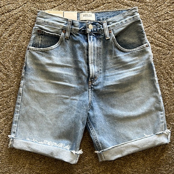 Agolde Pinch Waist Short in Oasis - Picture 2 of 7